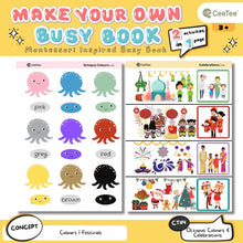 Load image into Gallery viewer, Montessori Early Learning Interactive Busy Book for Kids