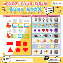Load image into Gallery viewer, Montessori Early Learning Interactive Busy Book for Kids
