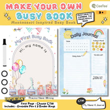 Load image into Gallery viewer, Montessori Early Learning Interactive Busy Book for Kids
