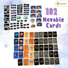 Load image into Gallery viewer, Space Themed Daily Task Board Circle Time Calendar