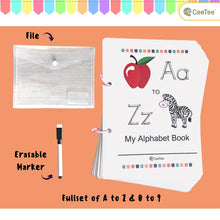 Load image into Gallery viewer, Wipe Clean 2 Books Set for Kids Practice Writing A - Z