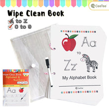 Load image into Gallery viewer, Wipe Clean 2 Books Set for Kids Practice Writing A - Z
