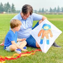 Load image into Gallery viewer, DIY Kite Kit for Kids | 3 Kites | Easy Flying Large Diamond Kite Lovers Kitesurfing Outdoor Sports Activities Children Sport Activity Kite Making Kits