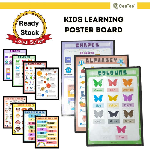 Kids Learning Wall Chart Early Education Posters