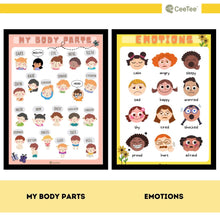 Load image into Gallery viewer, Kids Learning Wall Chart Early Education Posters
