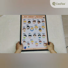 Load and play video in Gallery viewer, Kids Learning Wall Chart Early Education Posters
