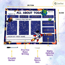 Load image into Gallery viewer, Space Themed Daily Task Board Circle Time Calendar
