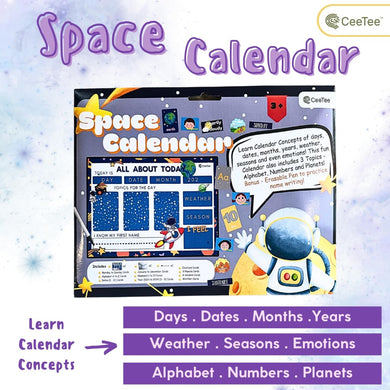 Space Themed Daily Task Board Circle Time Calendar
