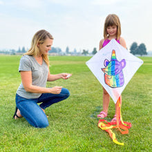 Load image into Gallery viewer, DIY Kite Kit for Kids | 3 Kites | Easy Flying Large Diamond Kite Lovers Kitesurfing Outdoor Sports Activities Children Sport Activity Kite Making Kits
