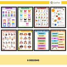 Load image into Gallery viewer, Kids Learning Wall Chart Early Education Posters
